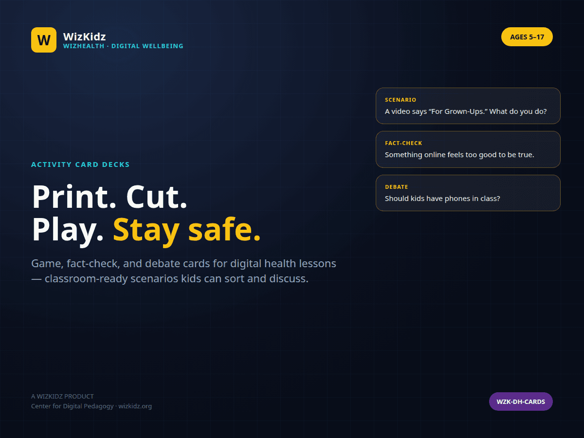WizHealth — Activity Card Decks