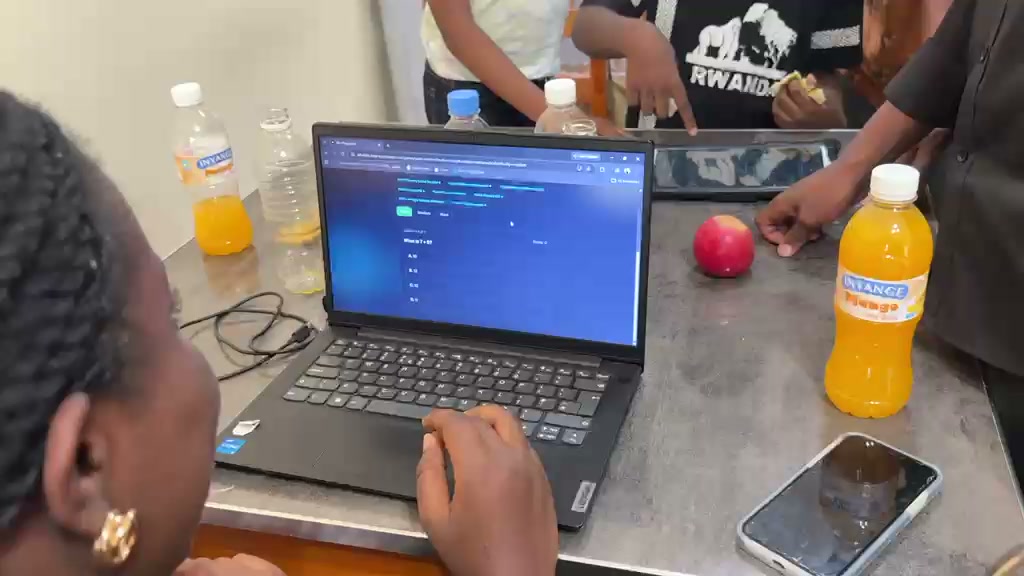 Math quiz in progress during a Rwanda session